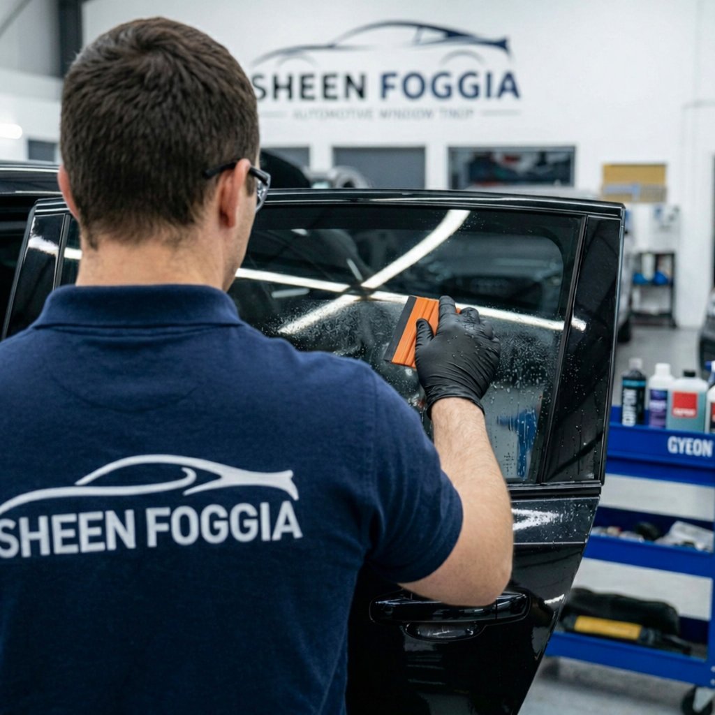 Tecnico Sheen Foggia applicazione pellicola oscurante vetri auto